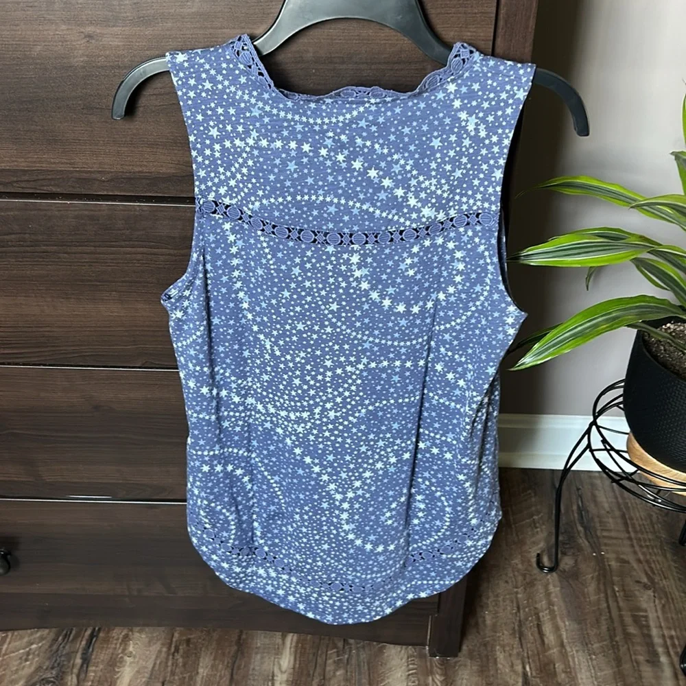 Lucky Brand Starry Blue Tank Top - Picture 2 of 3